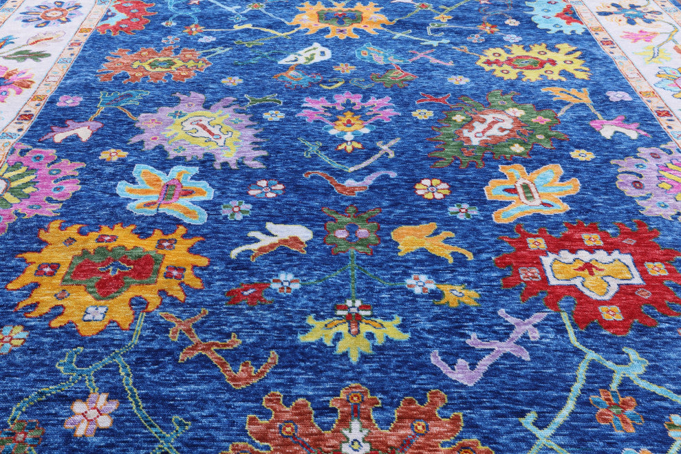 Turkish Oushak Hand-Knotted Wool Rug 12' 4" X 14' 4" - Q13531