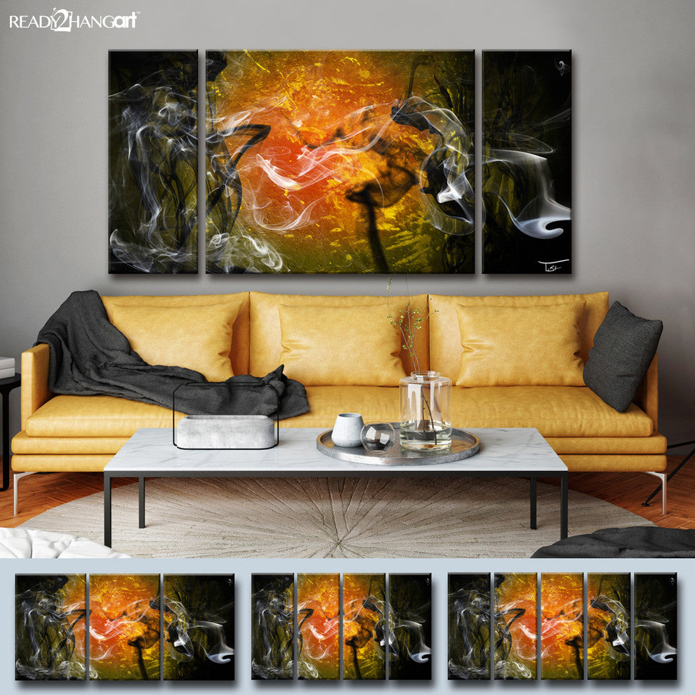 Ready2HangArt ''Glitzy Mist XXIII'' by Tristan Scott, 30"x60", 5 Piece Set