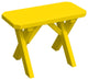 Pine Cross-Leg Bench, Canary Yellow, 2 Foot