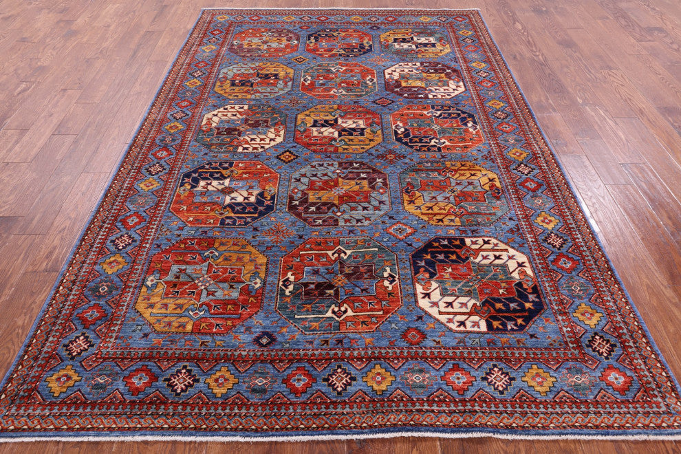 6' 7" X 9' 7" Bokhara Handmade Wool Rug - Q12681