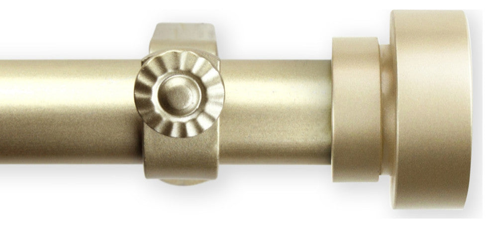Brett Curtain Rod 1" 120-170", Gold