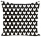 Tulips Floral Print Pillow, Black, 16"x16"
