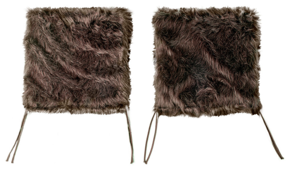 Laredo Seat Cushions 17"x17", Set of 2, Chocolate