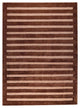 Hand Knotted Brown New Zealand Wool Area Rug, 4'6"X6'6"
