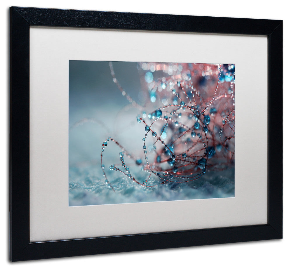 Beata Czyzowska Young 'Blue Silence' Art, Black Frame, 16"x20", White Matte
