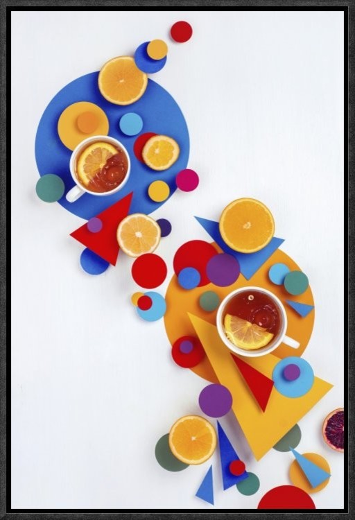 Suprematic Tea Party, 12"x18"