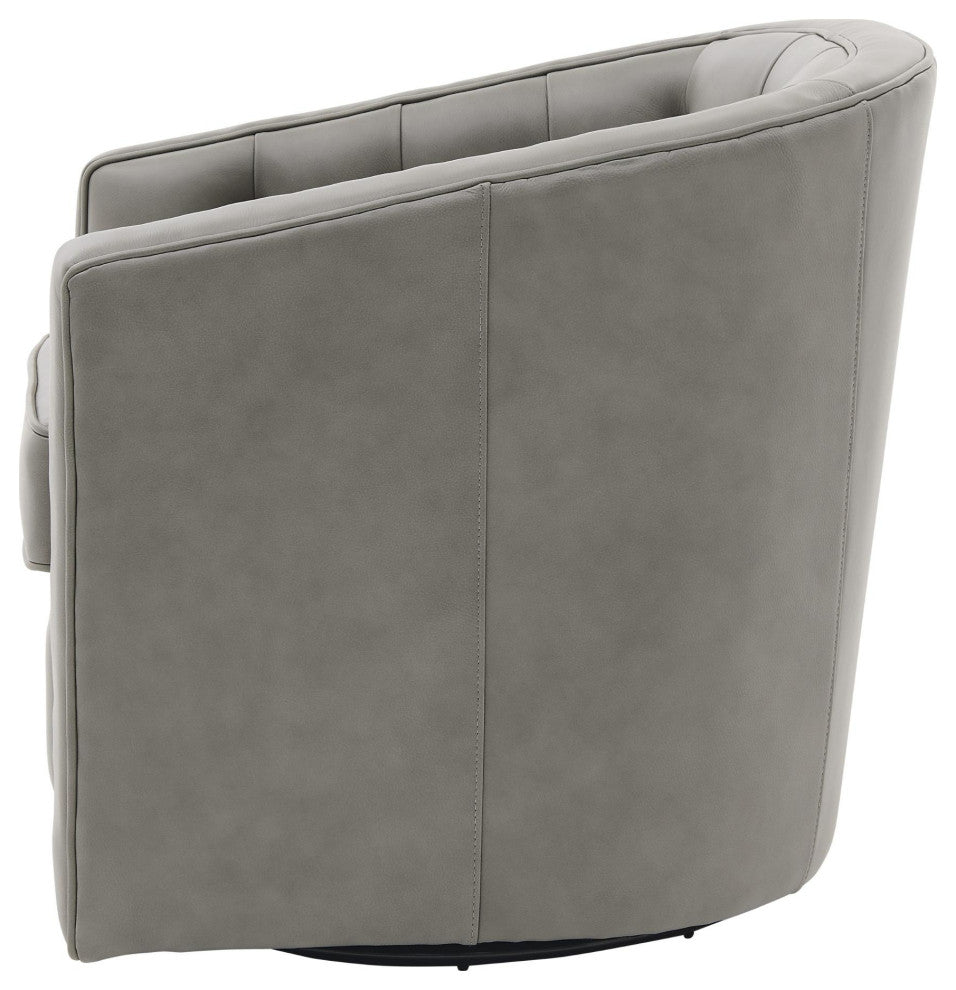 Walsh Swivel Accent Arm Chair, Garrett Gray