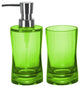 Modern Bathroom 2 Piece Accessory Set, Green
