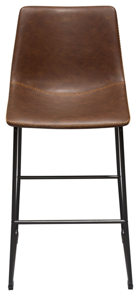 Theo 2 Bar Height Chairs, Chocolate