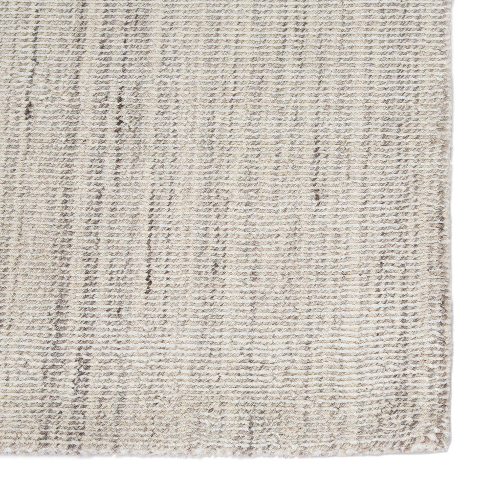 Jaipur Living Kelle Handmade Stripe Gray/ White Area Rug 10'X14'