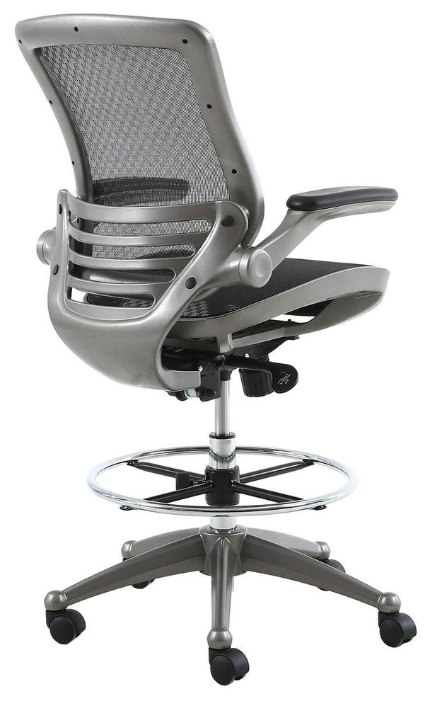 Harwick Evolve All Mesh Heavy Duty Drafting Chair, Gun Metal