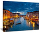 "Grand Canal at Night Venice" Canvas Print