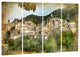 "Old Italian Villages" Canvas Print, 4 Panels, 48"x28"