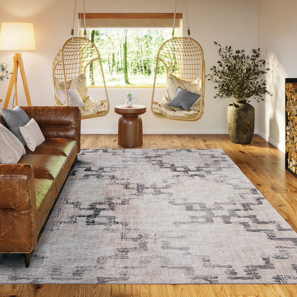 Indoor/Outdoor Sedona SN15 Stucco Machine Washable 10' x 14' Rug