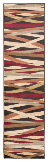 Surya Riley RLY-5057 9'10"x12'10" Rug, Burgundy/Brown/Wheat/Olive/Camel/Gray