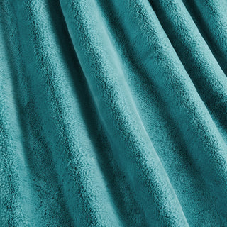Fox Faux Fur Throw Blanket, Aqua, 60''x80''