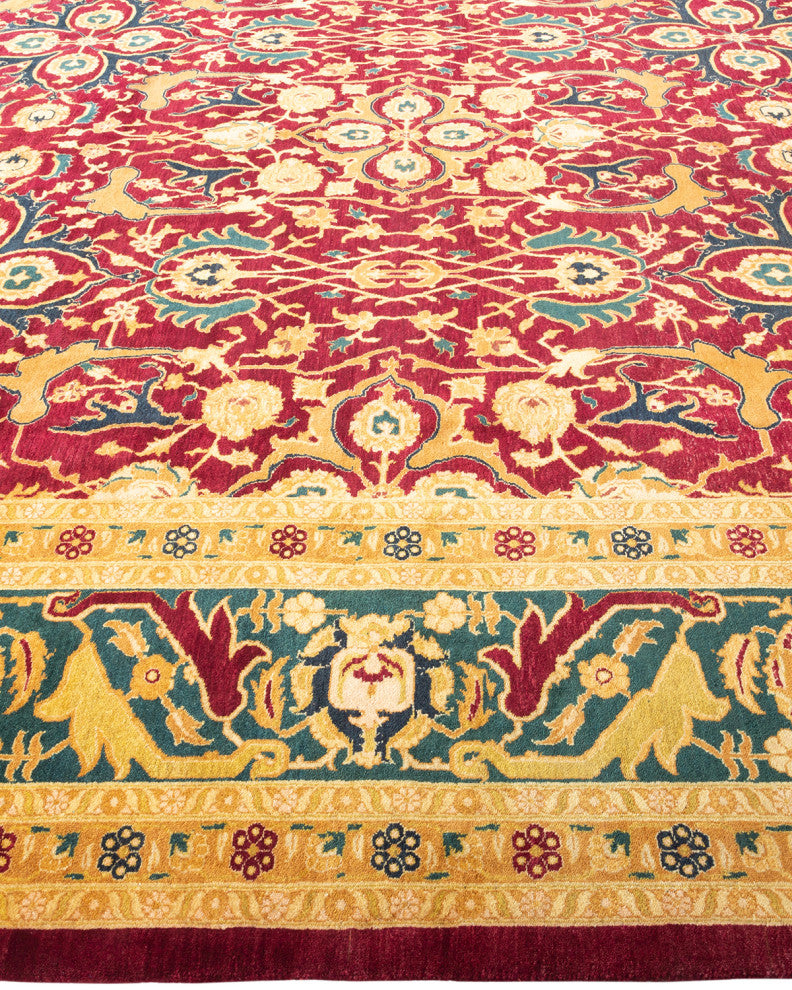 Mogul, One-of-a-Kind Hand-Knotted Area Rug Red, 9'4"x11'9"