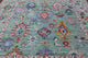 9' Square Handmade Turkish Oushak Wool Rug - Q13364