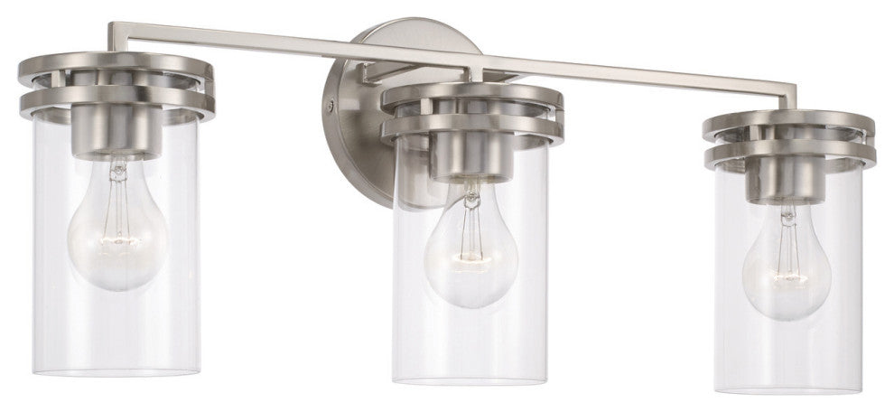Capital Lighting 148731-539 Fuller 3 Light 24"W Vanity Light - Brushed Nickel