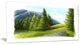 "Road in Green Mountains" Landscape Wall Art Canvas Print, 32"x16"