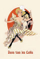 Dans Tous Les Cafes: Quinquina Dubonnet - Gallery Wrapped Canvas Art 28" x 42"