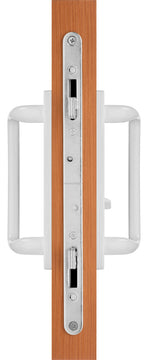 Charlotte Sliding Door Handle With 3-15/16" CTC Screwholes, White