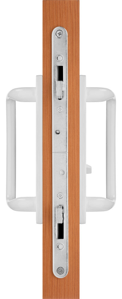 Charlotte Sliding Door Handle With 3-15/16" CTC Screwholes, White