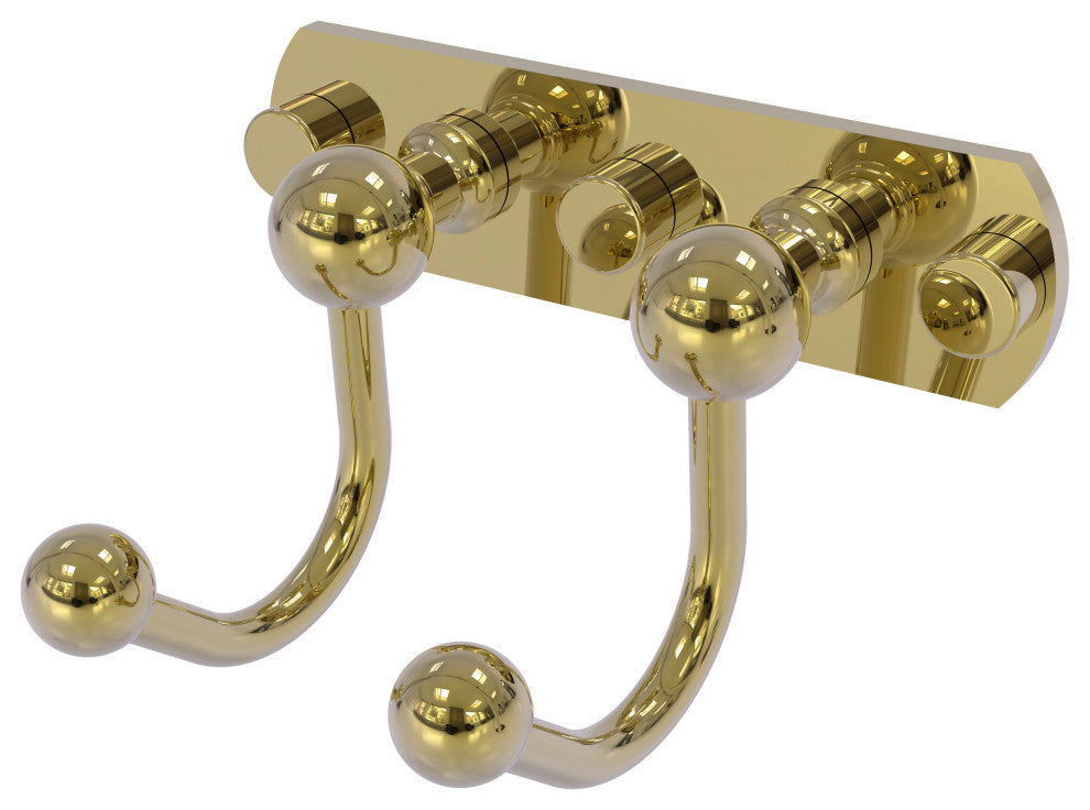 Prestige Skyline 2 Position Multi Hook, Unlacquered Brass