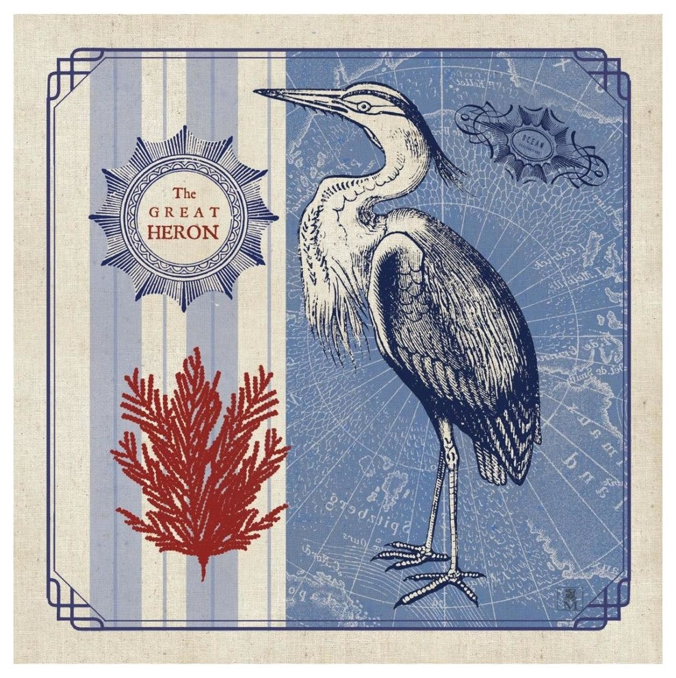 "Sea Bird IV" Digital Paper Print by Studio Mousseau, 26"x26"