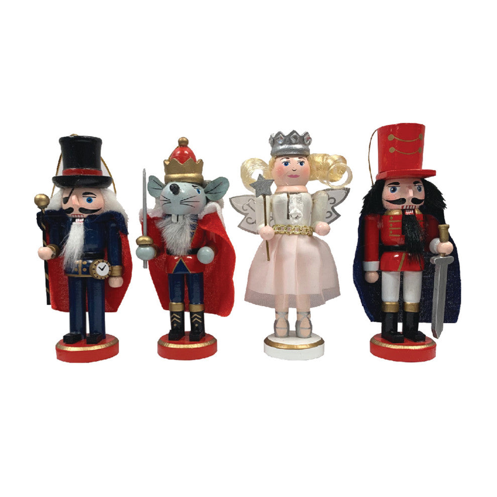 5" Nutcracker Suite Ornaments, 4-Piece Set
