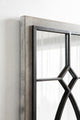 Bakersfield Wood Framed Mirror, Gray,16"x42"