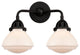 Innovations 288-2W-BK-G321 2-Light Bath Vanity Light, Matte Black
