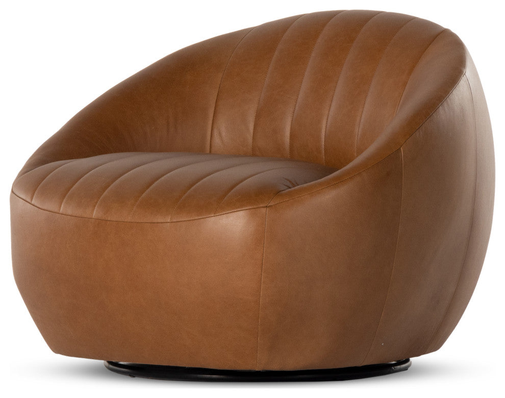 Audie Swivel Chair-Heirloom Sienna