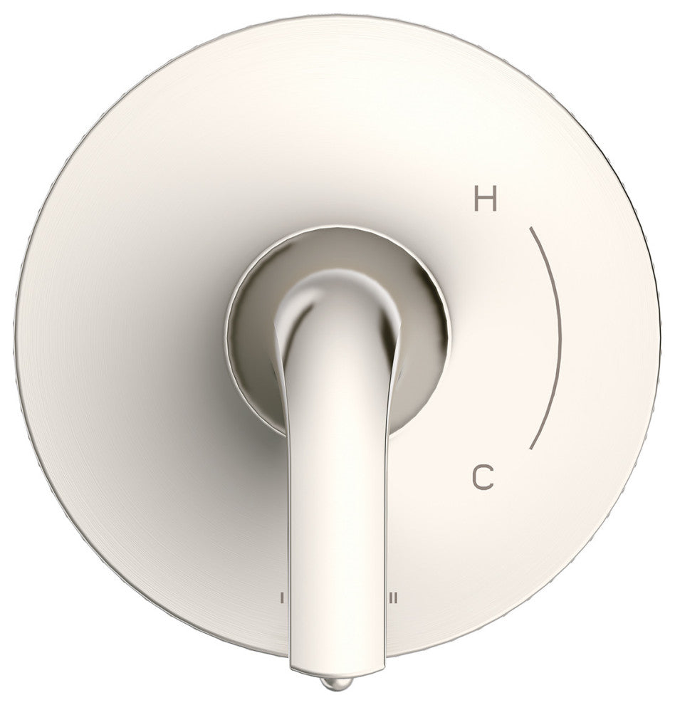 Lemora Single Handle Valve Only Trim Kit with Diverter on Valve Chrome, Brushed
