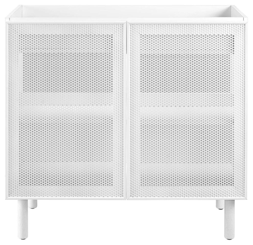 Calla 36" Perforated Metal Bathroom Vanity Cabinet (Sink Basin Not Included) - W