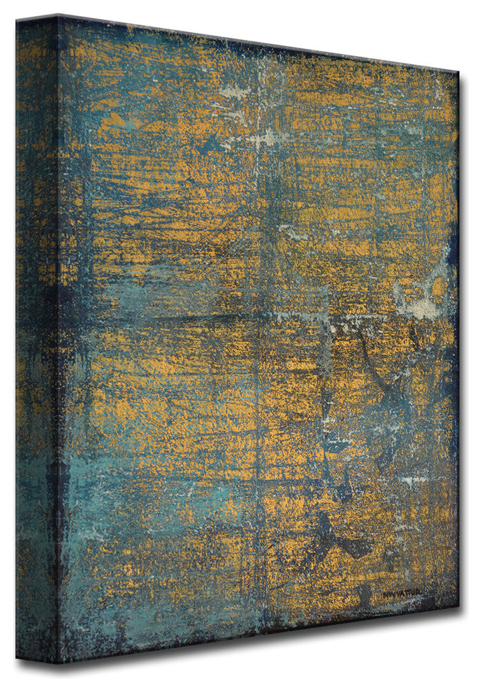 Ready2HangArt Abstract Canvas Art 'Night Life' by Norman Wyatt, 30"x20"