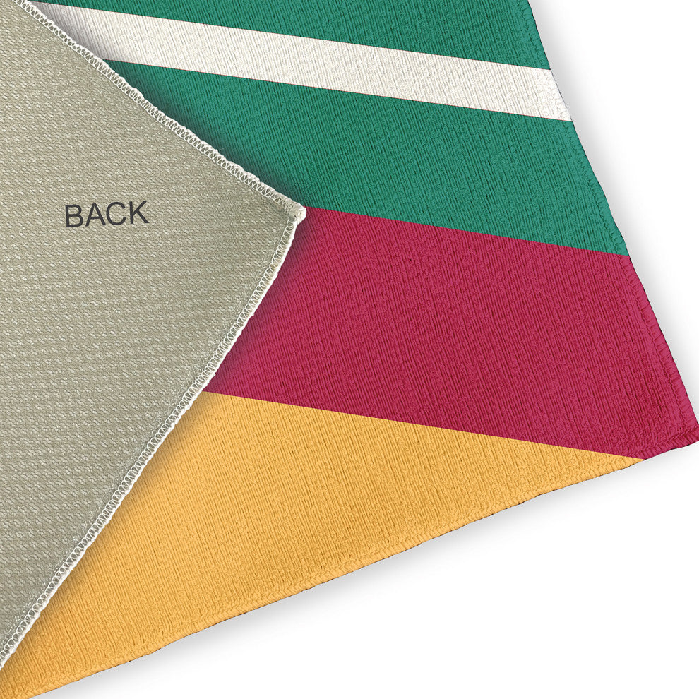 Bold Shapes Modern & Contemporary Chenille Area Rug