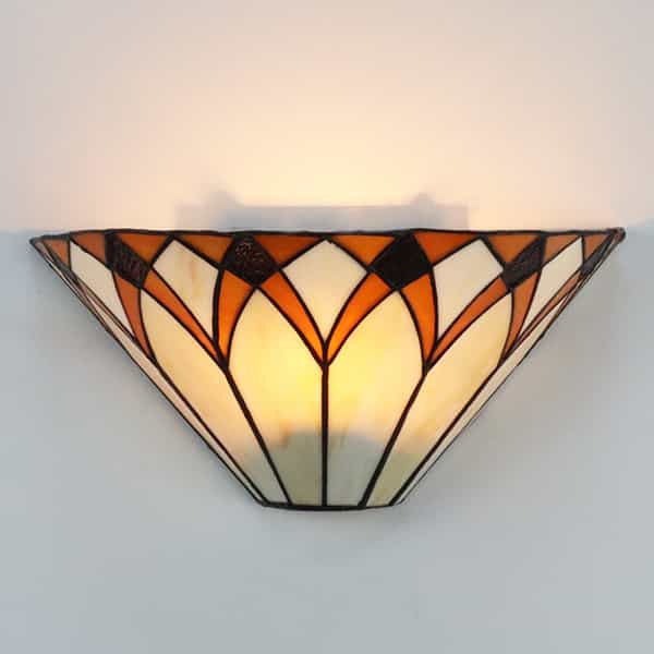 Tiffany Wall Sconce Light With Stained Glass