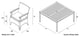 Arbor 9 Piece Arm Square Dining Set, Canvas Henna