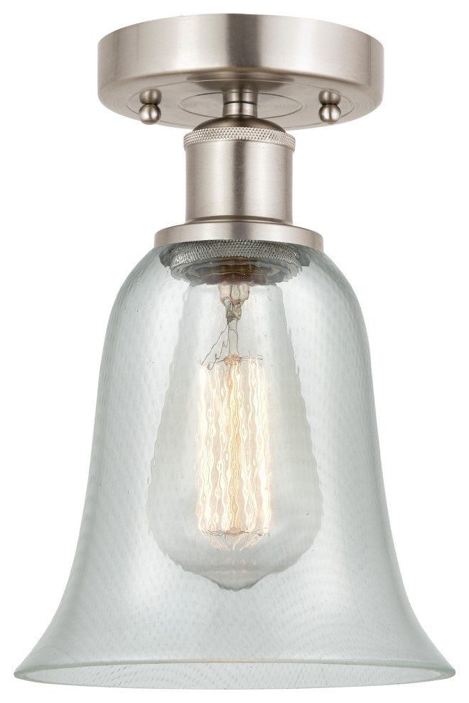 Innovations 616-1F-SN-G2812 Hanover 1 Light Flush Mount, Brushed Satin Nickel