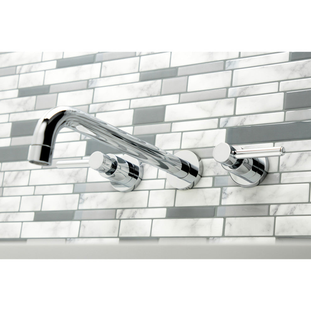 KS8051DL Wall Mount Tub Faucet, Polished Chrome