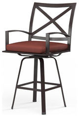 La Jolla Durable Aluminum Frame Swivel Outdoor Barstool