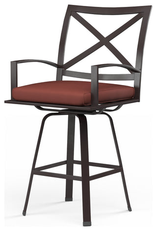 La Jolla Durable Aluminum Frame Swivel Outdoor Barstool