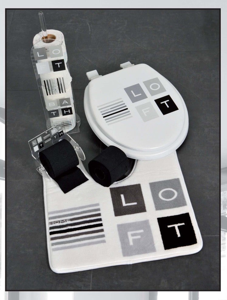 Peace and Loft Toilet Paper Holder One Roll Tissue Dispenser Suction Mounted