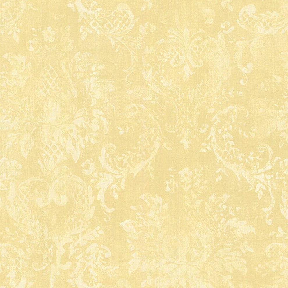 Stripes And Damasks 3, Classic Damask Stripes Cream Wallpaper Sample