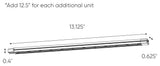 12" LED Linear 3,1W, Dimmable, Interconnectable, 3000K