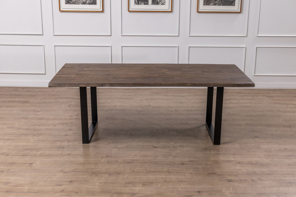 Handcrafted Nana Teak Solid Hardwood Dining Table, Cocoa, 60x38