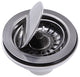 Nantucket Sinks NS35LCC-CH Flip Top Crumb Cup Kitchen Sink Drain In Chrome