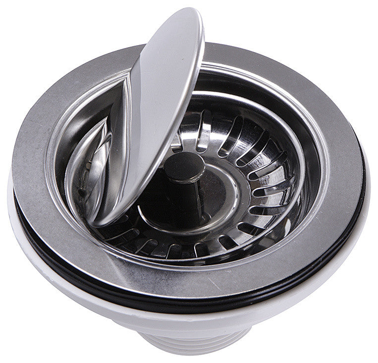 Nantucket Sinks NS35LCC-CH Flip Top Crumb Cup Kitchen Sink Drain In Chrome