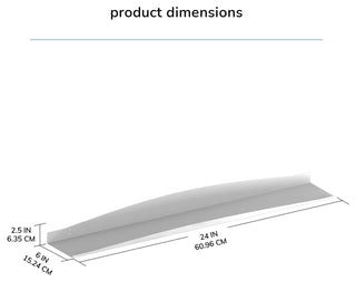 Harry Wall Mounted Shelves, Black, 24"